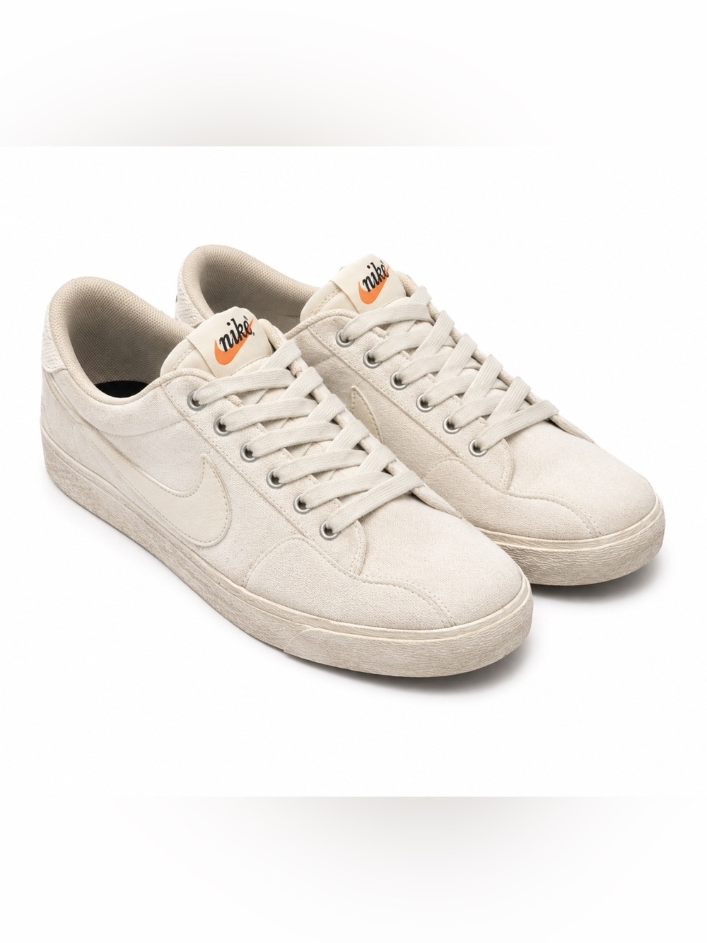 Nike Zoom Lauderdale White Canvas Low Top Sneakers Women’s 6 Running Shoes